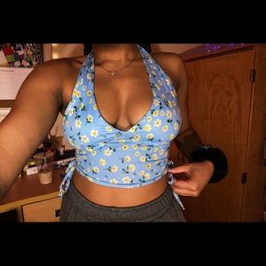 SHEIN Floral Halter Top
